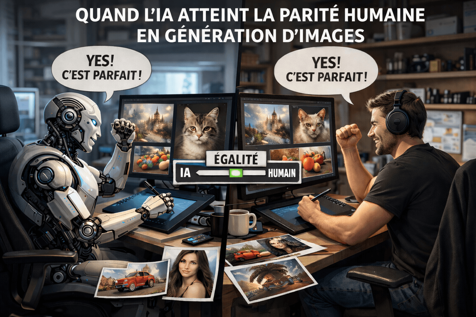 L'IA et l'artiste créent ensemble