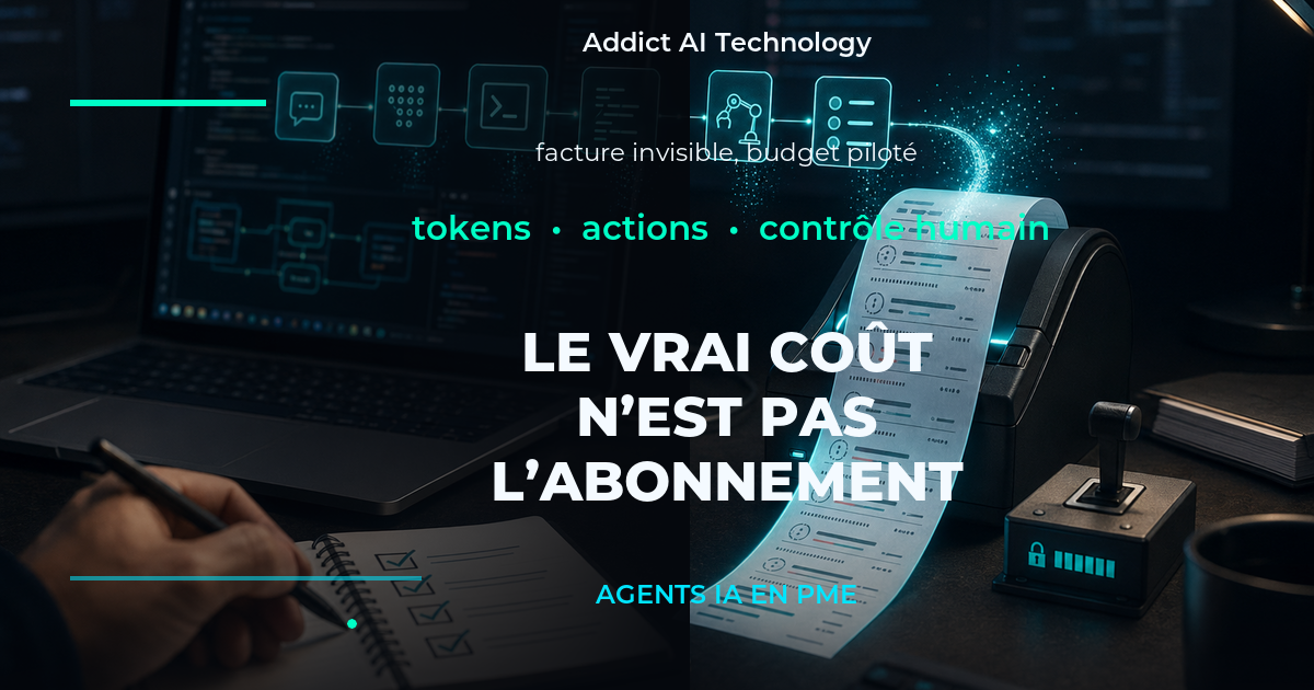 Agents IA en PME : coût caché, tokens, actions et contrôle humain
